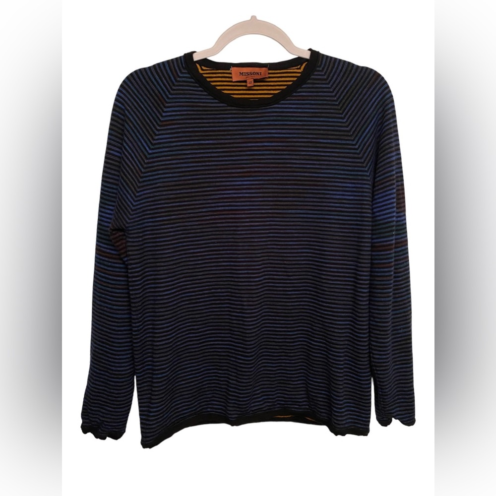 SOLD Missoni Cashmere Blend Reversible Striped Sweater - Picture 1 of 8